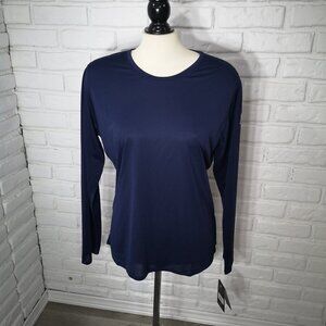 NWT New Balance Ladies Size XL Navy Long Sleeves Lightweight Top